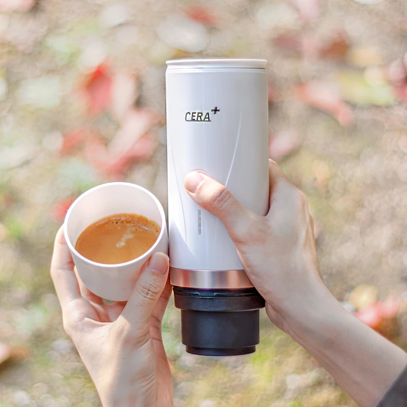 خرید انلاین اسپرسوساز برقی شارژی قابل حمل مدل pcm03 برند CERA+