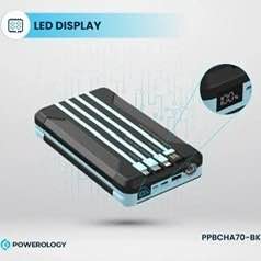 خربد انلاین پاوربانک خورشیدی پاورولوژی مدل PPBCHA70 ظرفیت 16000 میلی‌آمپر ساعت با شارژ سریع 20 وات