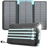 خربد انلاین پاوربانک خورشیدی پاورولوژی مدل PPBCHA70 ظرفیت 16000 میلیآمپر ساعت با شارژ سریع 20 وات