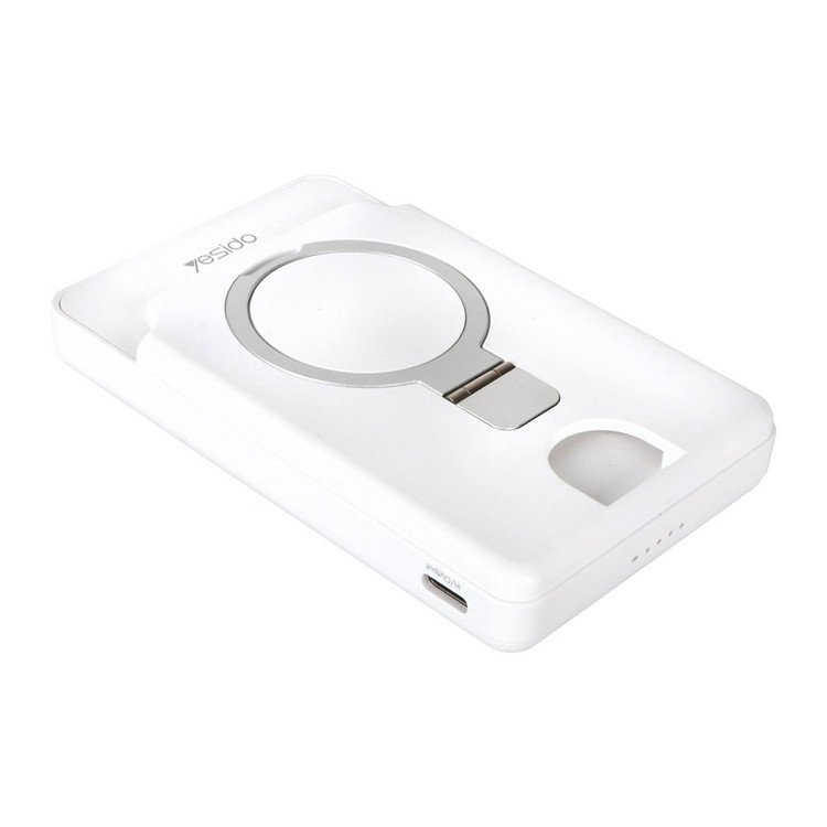 خرید انلاین پاوربانک وایرلس یسیدو مدل YP73 با شارژ سریع 20 وات و استند تاشو