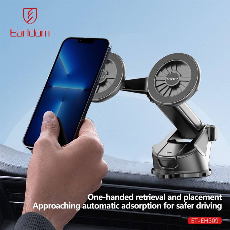 خرید انلاین هولدر دوگانه داشبوردی ارلدام EH309 – پایه مغناطیسی 360 درجه برای دو گوشی