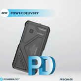 خرید انلاین پاوربانک خورشیدی 20000 میلی آمپر پاورولوژی 22.5 واتی مدل Powerology PPBCHA76