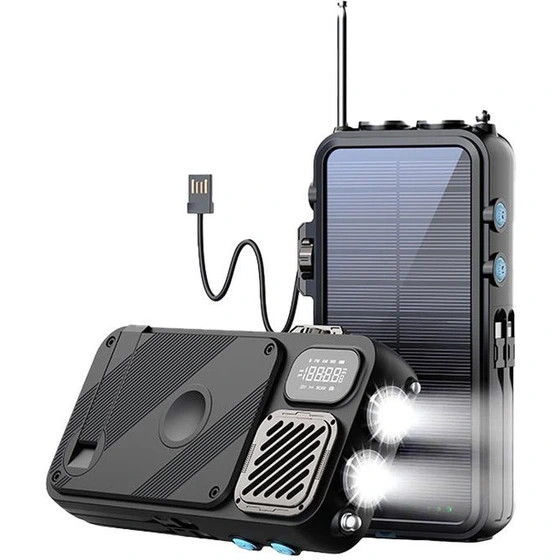 خرید انلاین پاوربانک خورشیدی پاورلوژی مدل PP049 ظرفیت 16000 میلی آمپر ساعت