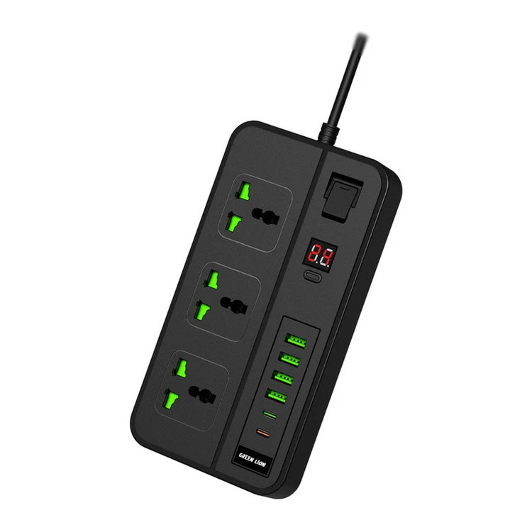 خرید انلاین چند راهی برق گرین لاین مدل GS-150 با با تایمر و ایمنی کودک