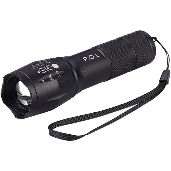 چراغ قوه دو لامپه XPE+UV زوم دار مدل K04-2