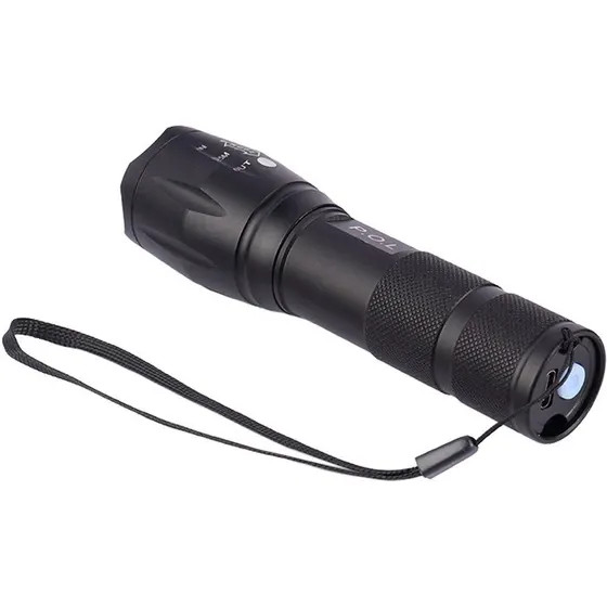 چراغ قوه دو لامپه XPE+UV زوم دار مدل K04-2