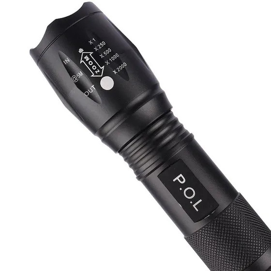 چراغ قوه دو لامپه XPE+UV زوم دار مدل K04-2