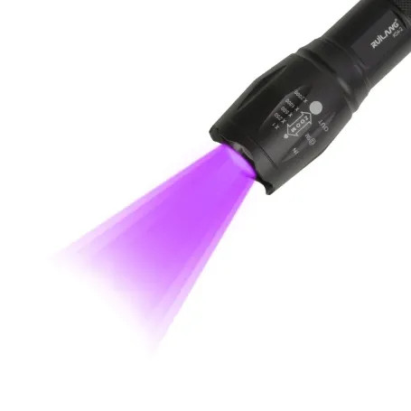 چراغ قوه دو لامپه XPE+UV زوم دار مدل K04-2